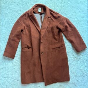 Brown Alpaca Wool Coat PINKO
